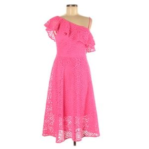 Lilly Pulitzer Callisto One Shoulder Lace Dress 8